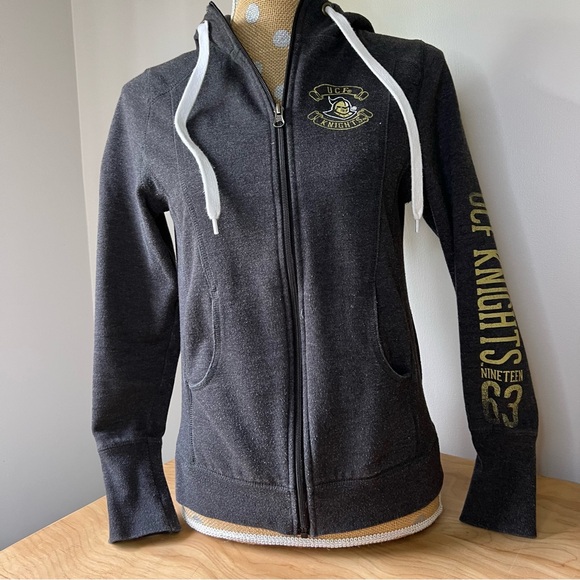 Champion Tops - Champion ‘UCF Knights’ Gray Knightro Graphic Zip Hoodie
